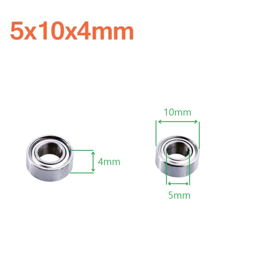 Bering Laher diameter 10mm ID 5mm HSP Bearing 5 x 10 x 4 mm 5x10x4mm