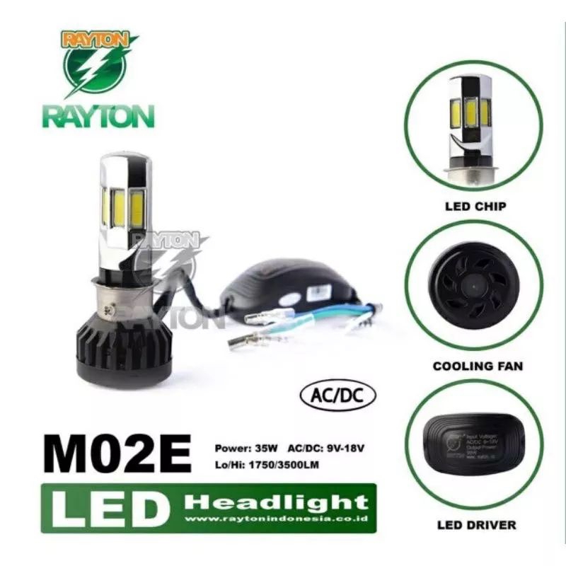 RTD LAMPU DEPAN LED ASLI RTD RAYTON LAMPU LED RTD 3 SISI M02D 6 SISI M20E