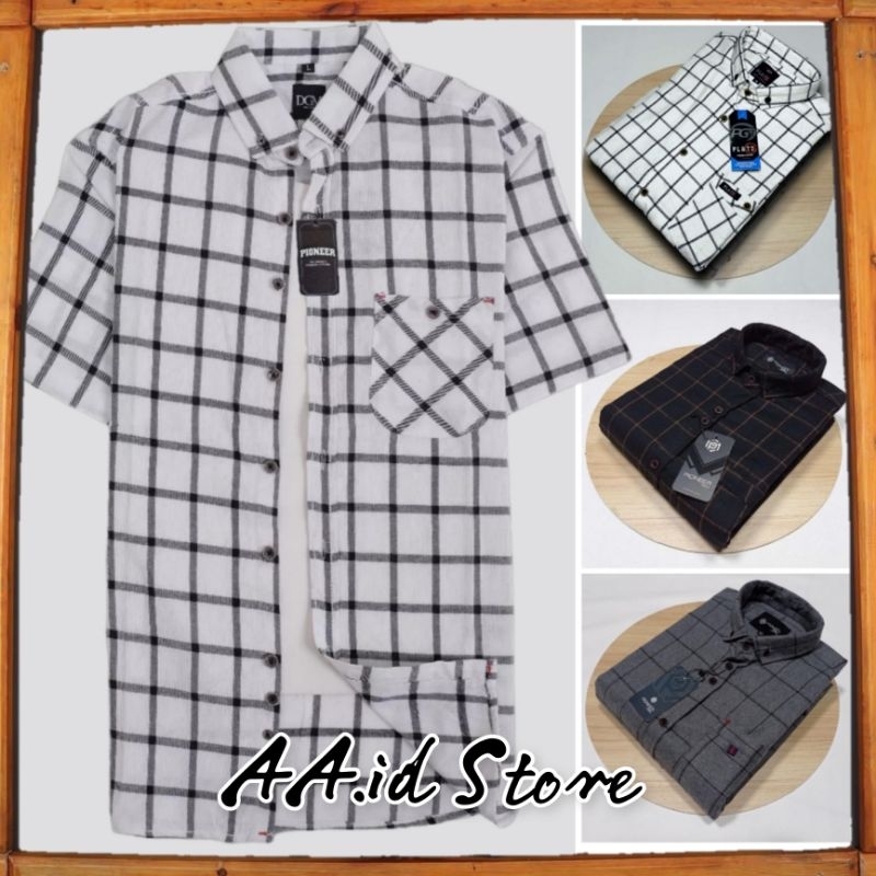 KEMEJA ORIGINAL PREMIUM FLANEL LENGAN PENDEK