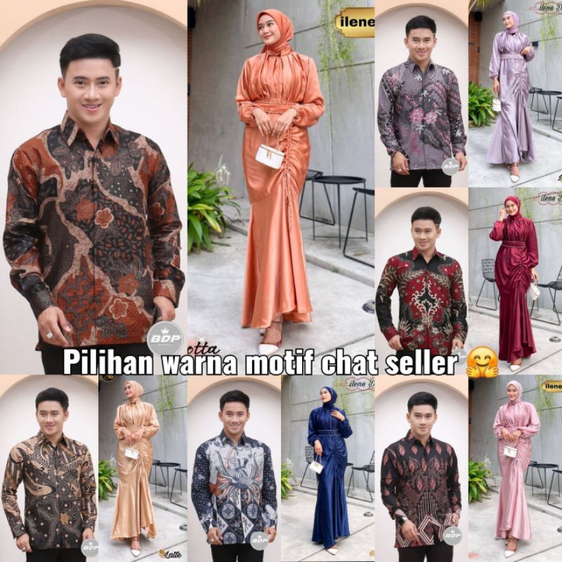 BAJU SERAGAM BATIK COUPLE GAMIS PASANGAN SARIMBIT KELUARGA CUSTOM ANAK / ATASAN KEMEJA PRIA JUMBO / 