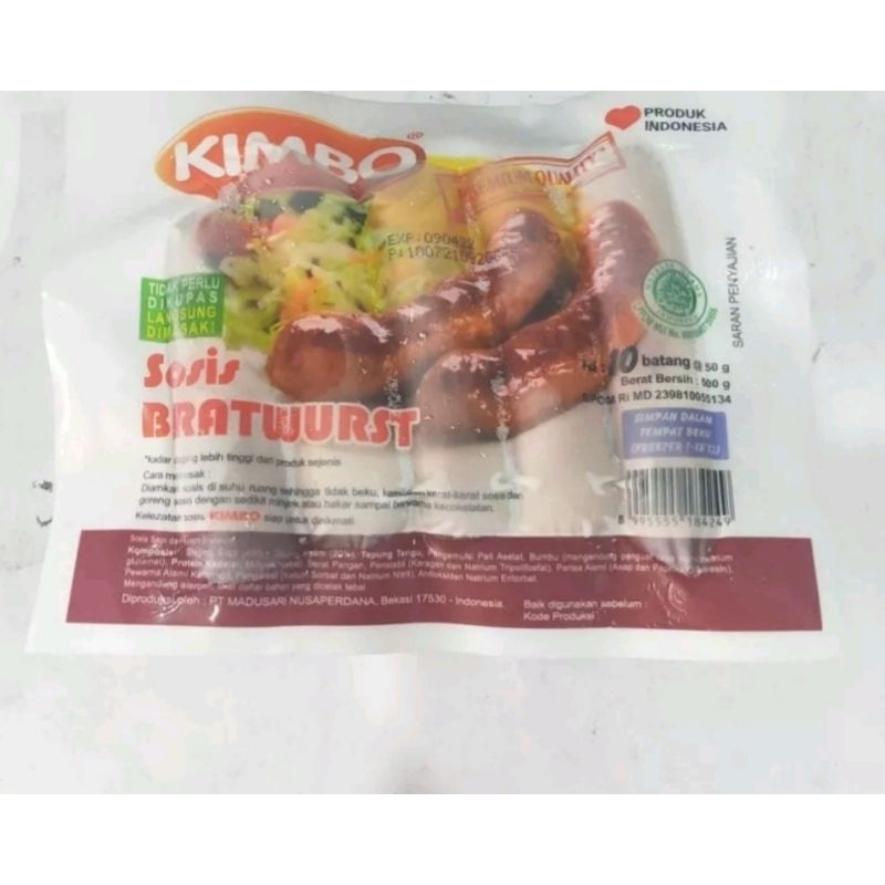 

sosis bakar kimbo bratwurst isi 10 500gr