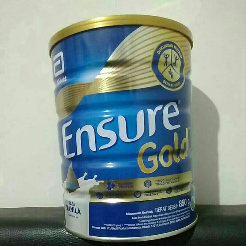 Ensure Gold susu bubuk formula 850gram vanila kaleng orang tua lansia