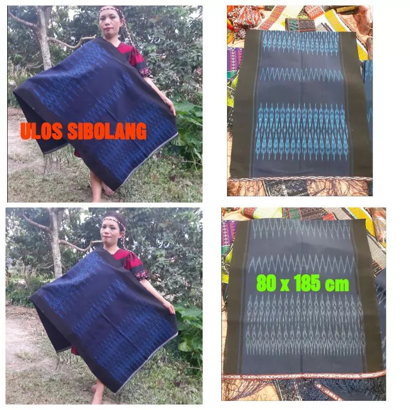 ULOS SIBOLANG RASTA TENUN MESIN ULOS BATAK TOBA ULOS HITAM BIRU ULOS SIBOLANGRASTA MURAH ULOS DAIRI 