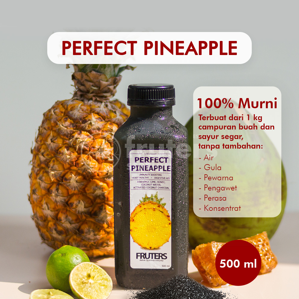 

Cold Pressed Juice 100% Asli Jus Sehat Detox 500ml PERFECT PINEAPPLE Fruters