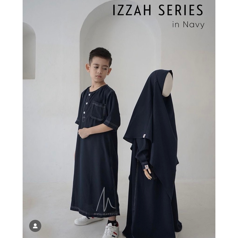 Jubah Anak Muslimah Basic Izzah series Booked Mba Eva