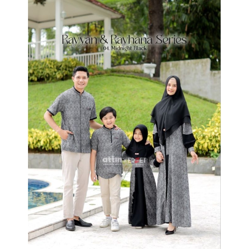 Sarimbit Rayyan Rayhana (Midnight Black) Couple Family