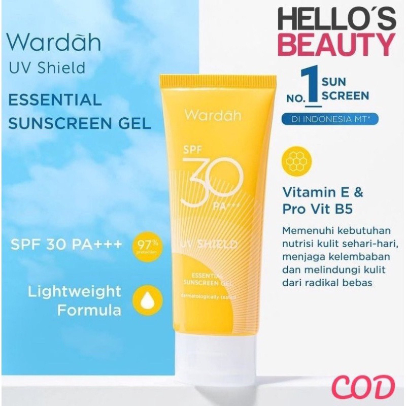 Wardah Sunblock UV Shield Sunscreen Gel SPF 30