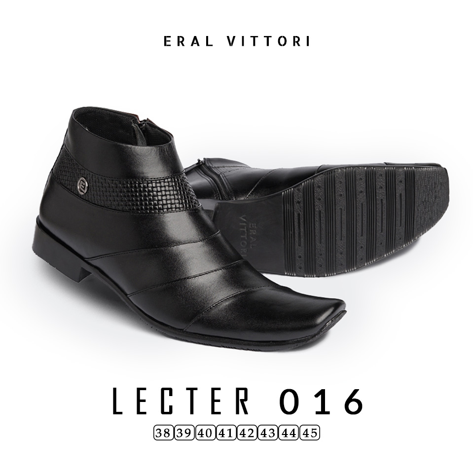 Eral Vittori - Lecter 016 Sepatu Pantofel Kulit Asli Formal Kantor Pria