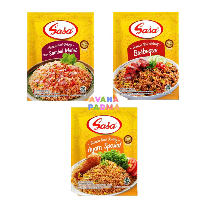 

Sasa Bumbu Nasi Goreng (20g) (4 Varian)