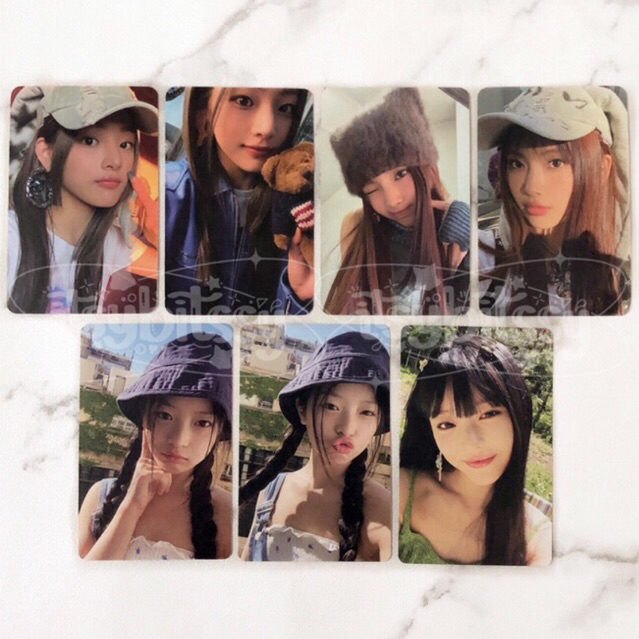 NewJeans Hanni Photocard Bucket Weverse Noot Noot Tinkerbell Bluebook WV PC