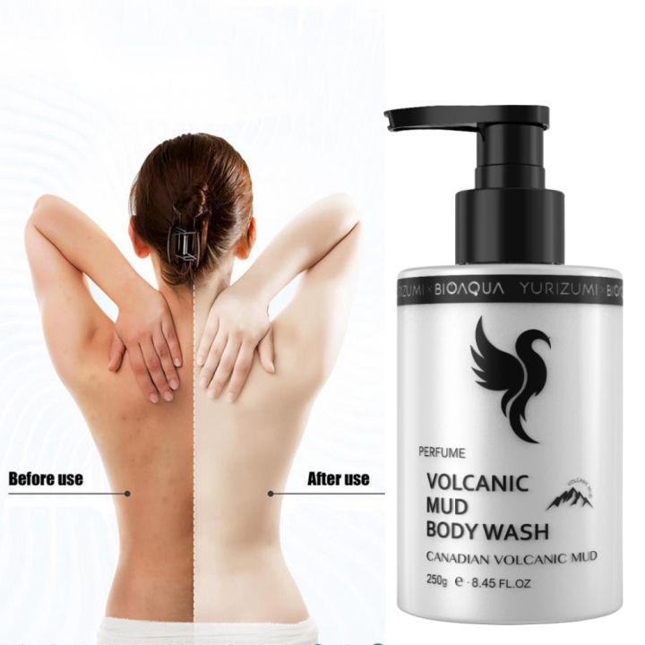 Yurizumi x Bioaqua Volcanic Mud Body Wash - Sabun Mandi Lumpur Vulkanik Pencerah Tubuh