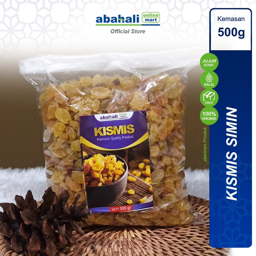 

Kismis Simin Asam Manis 500 gram Kismis Arab Oleh Oleh Haji dan Umroh