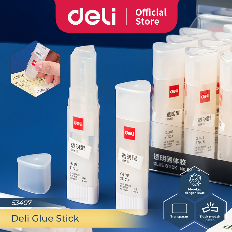 

Deli Glue Stick Lem Kertas Batangan 8/13/21 gram Isi 1 pcs 5340X