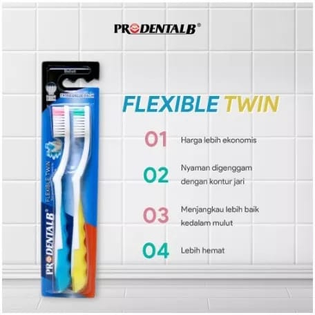 PRODENTAL B SIKAT GIGI NEW FLEXIBLE TWIN