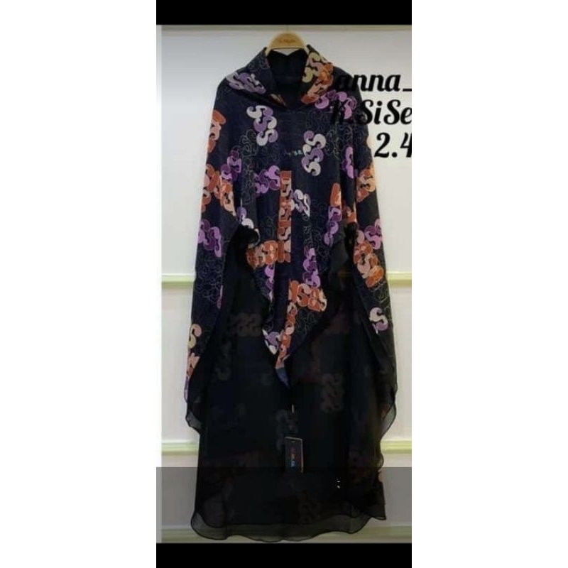 Khimar Sisesa Terbaru Hitam