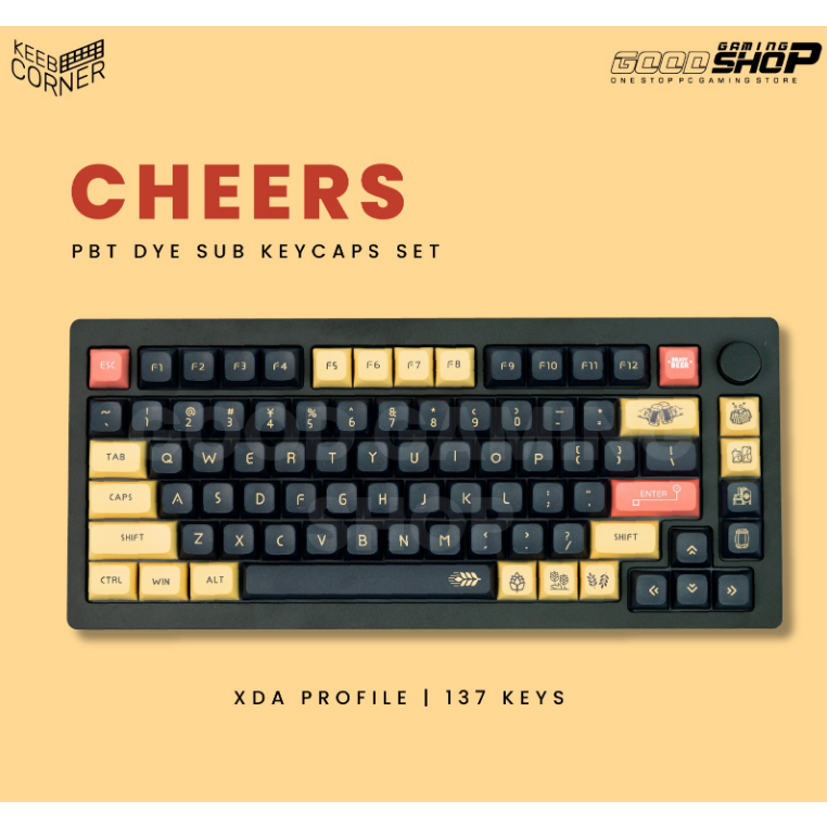 KC Keycaps Cheers XDA 133 Keys