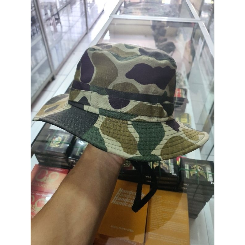 Topi Rimba Loreng KKO | Topi Rimba Gunung Outdoor | Topi Buat Camping | Topi Hutan