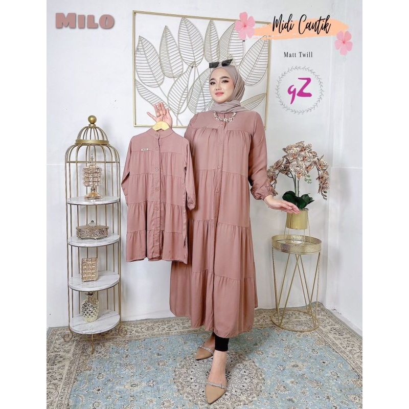 Gamis/MIDI Dress couple ibu dan anak ORI Gwenza (Harga ecer)