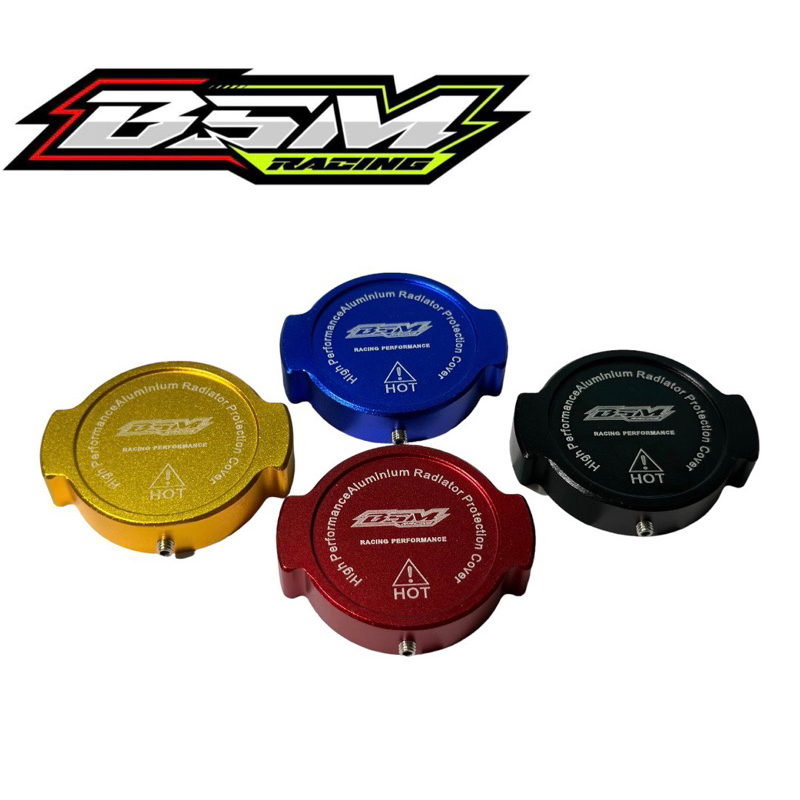 Tutup cap radiator tutup cover cap radiator BSM RACING full cnc free kunci L pnp aerox vario pcx nmax cbr mx king dll