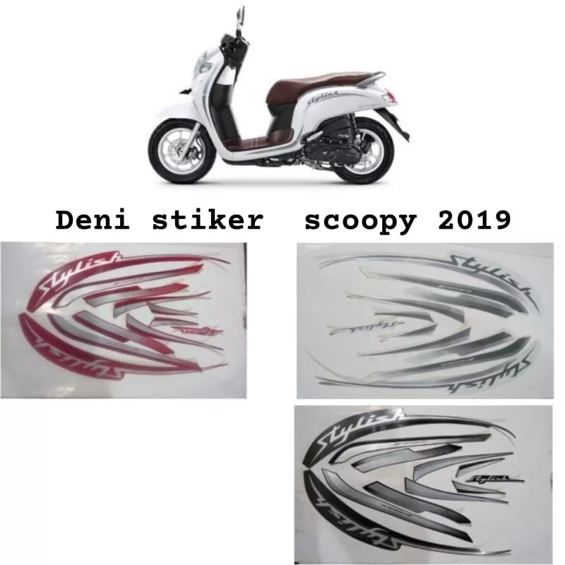 striping list body stiker motor scoopy stylish 2019 / list body stiker Honda Scoopy stylist 2019