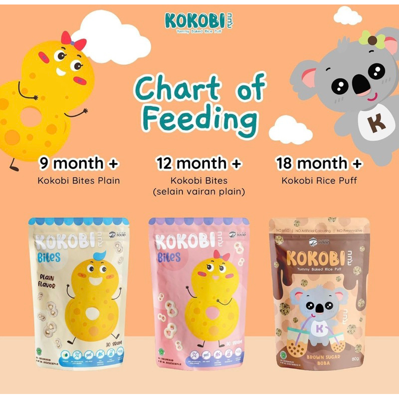 Abe Food Kokobi Bites 30gr - Cemilan Anak - Makanan anak