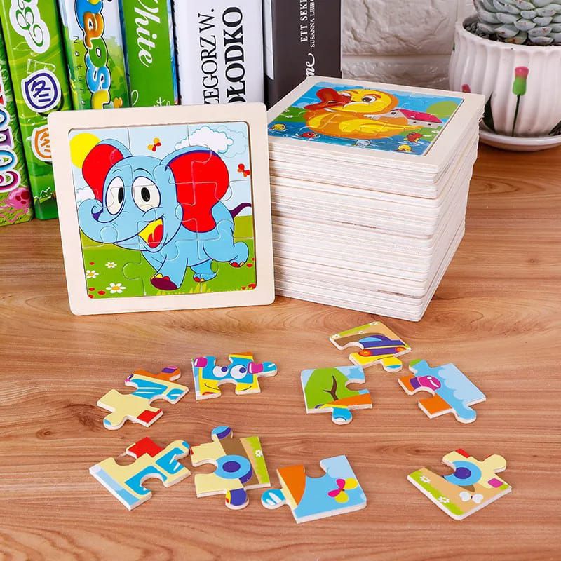 Puzzle Jigsaw Kayu Anak Karakter