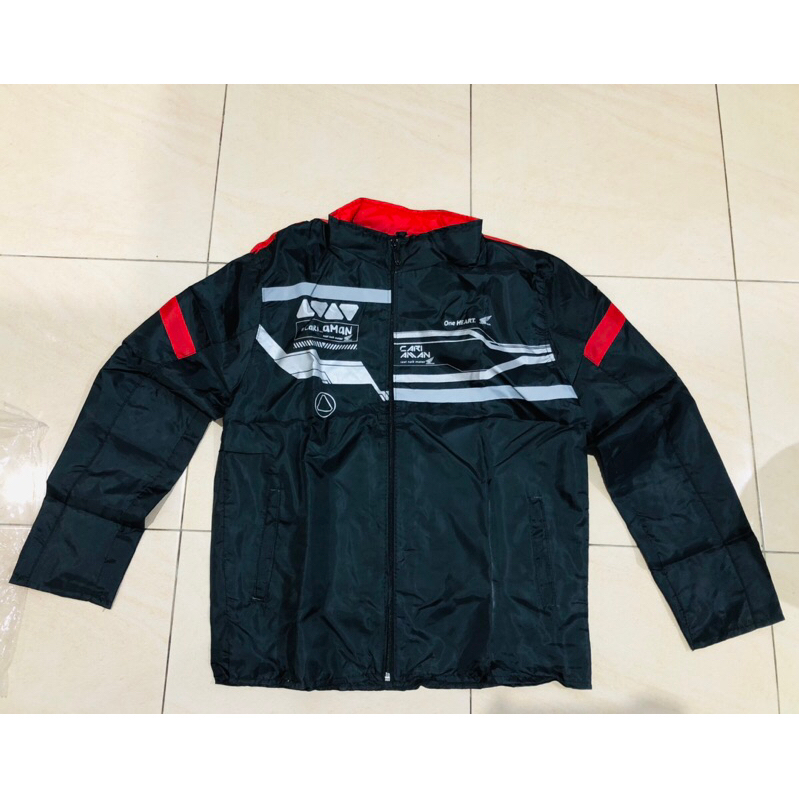 Jaket motor Honda bahan parasit original AHM