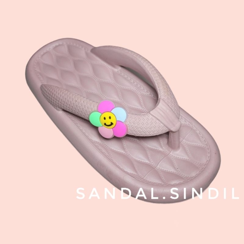 Sandal Jepit Jelly Wanita Gosome Flower 36-39