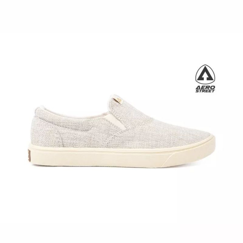 Aerostreet 37 - 44 Comfy Davano Krem Putih - Sepatu Slip On