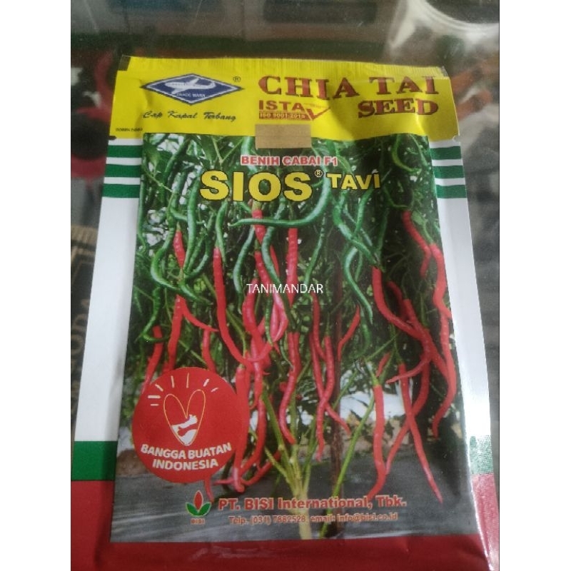 Benih Cabe Keriting F1 SIOS TAVI Isi 10 GR CHIA TAI