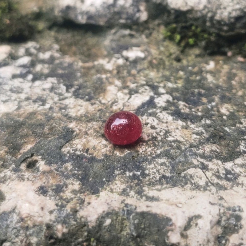 Batu mustika delima merah wulung sir alam asli temuan sepuh kuno antik pusaka