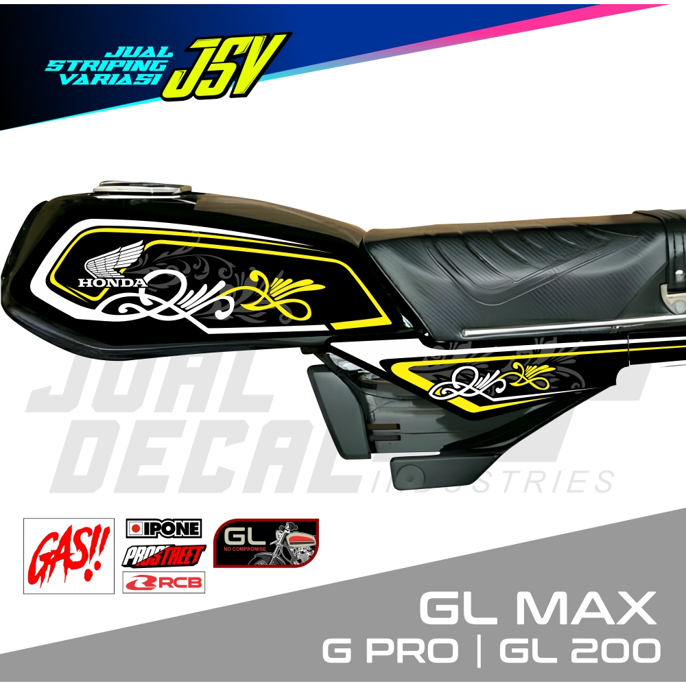 Striping GL Pro Custom GL Max Variasi Stiker Honda GL 200