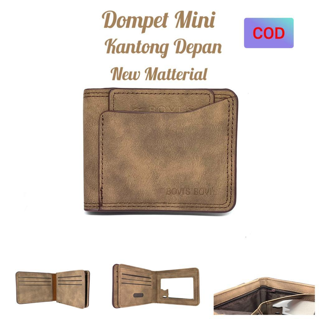 Dompet Pria Dompet Laki2 Dompet Model Kartu Cabut Bahan PU Leather Brudu Ukuran Standar