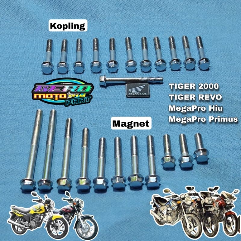1SET BAUT BLOK KANAN KIRI TIGER LAMA TIGER REVO MEGAPRO LAMA MEGAPRO PRIMUS