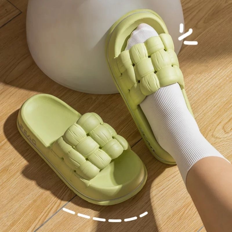 Sandal Karet Wanita Import Fead / Sandal Karet Tebal Korean Style