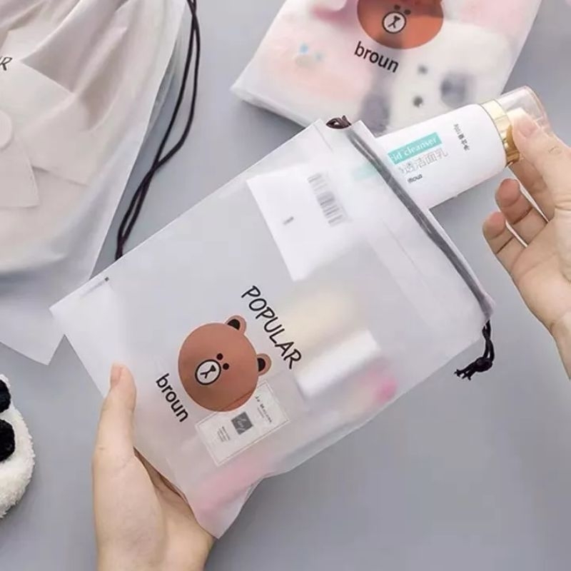 Travel Pouch Organizer Serbaguna Tas Serut Make Up Kosmetik