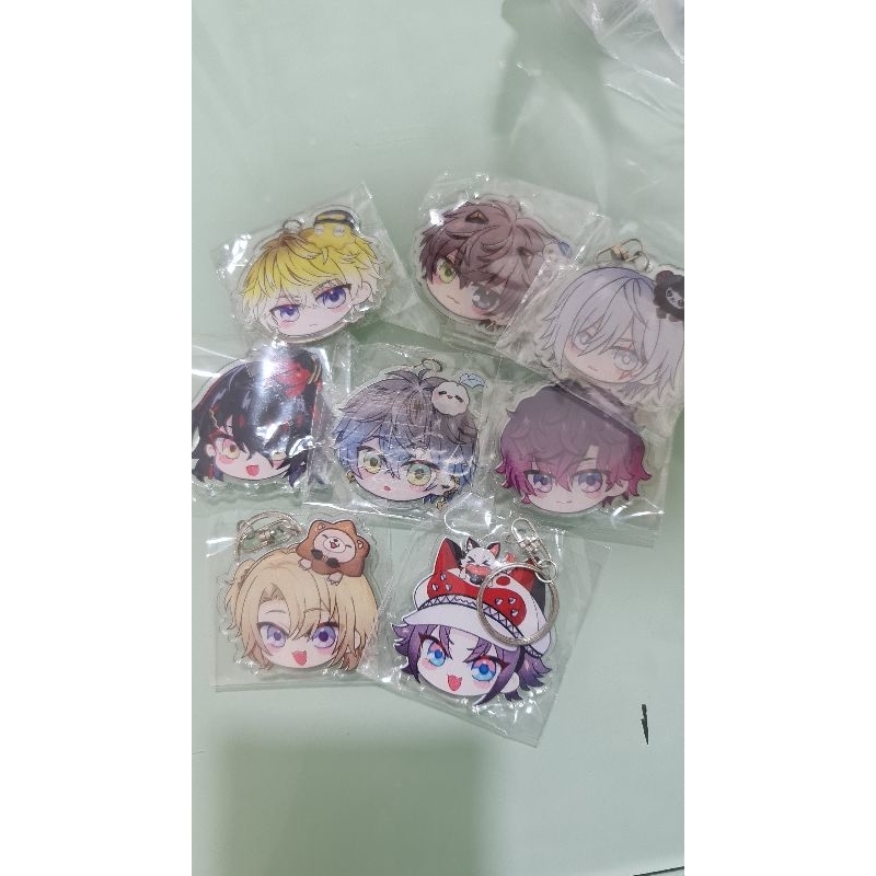 Keychain charm VTuber Nijisanji EN luxiem noctyx chibi head series [unofficial merch]