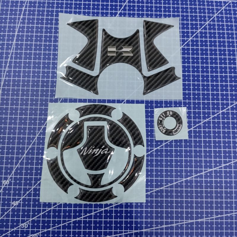 (COD) sticker timbul kawasaki ninja 250 emblem timbul ninja 250 stiker  ninja 250 fi ninja 250 karbu
