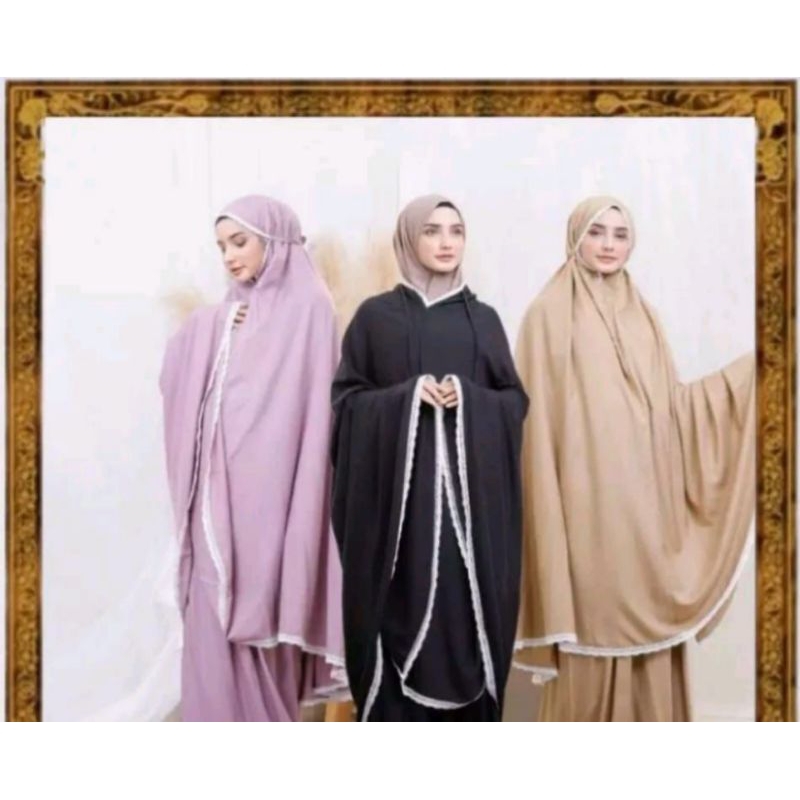 MUKENA DEWASA TRAVELING 2IN1 RESLETING