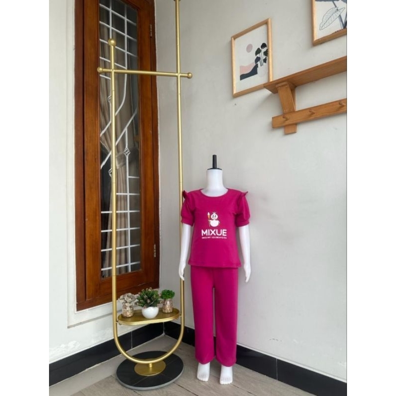 COD setcel MIXUE RIB /baha BBTERY baju anak perempuan terbaru / baju viral MIXUE