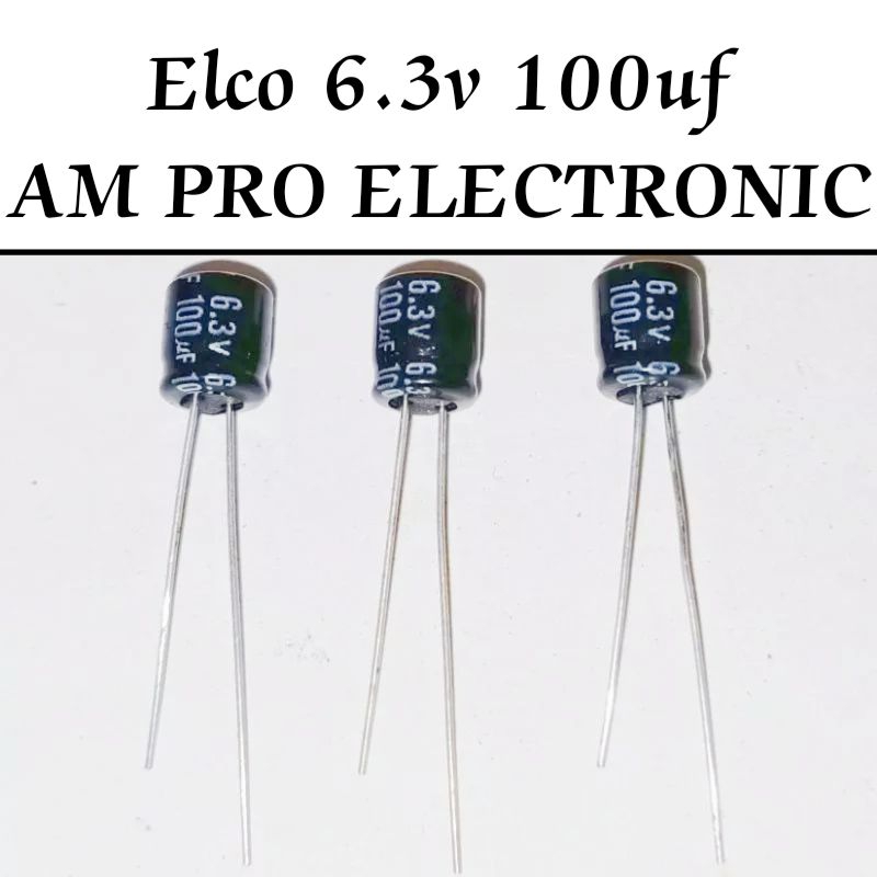 Elco 6.3v 100uf BP Elko Bipolar / Nonpolar
