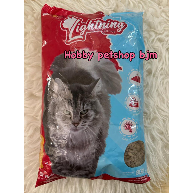 Lightning catfood 800gr - starry makanan kucing cat food pakan FRESPACK