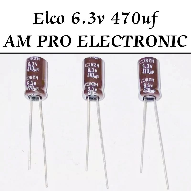 Elco 6.3v 470uf Elko 470uf 6.3v Coklat