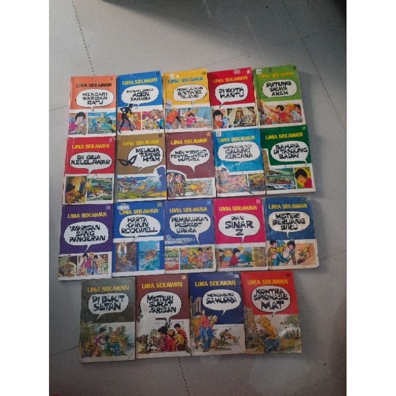 Novel Lima Sekawan 1-21 + Lima Sekawan format Lebar 1-19
