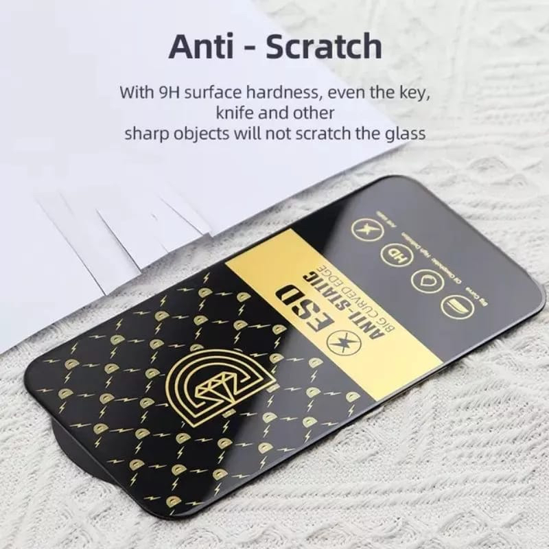 Hight Quality Tempered Glass Anti Static Full Cover Samsung A14 5G A52S S20FE 5G A34 A54 A74 5G M60 M13 5G Grand Prime G530 G532 F23 J2 Prime J7 Pro J730 Anti Gores Anti Minyak Anti Debu