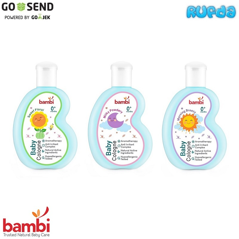 Bambi Baby Cologne Wewangian untuk Bayi Kulit Normal dan Sensitif