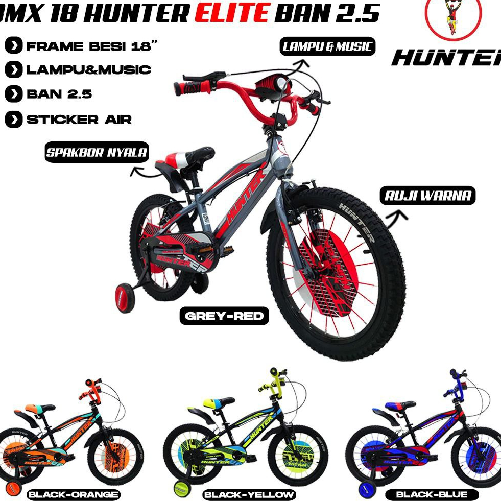 SEPEDA BMX 18" HUNTER ELITE BAN 2.5