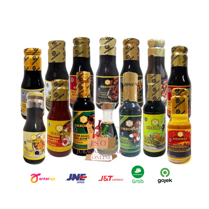 (JSO) SAUS KIKKOMAN 300GR ALL VARIAN / saus kikoman bulgogi / soy sauce / black pepper / hoisin / garlic teriyaki / bbq / gochujang / vinegar / takoyaki / japanese sweet / mirin