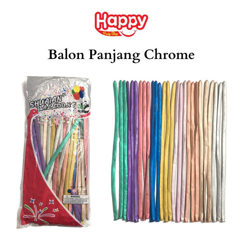 BALON PANJANG CHROME / BALON PANJANG / BALON LATEKS balon buket bunga