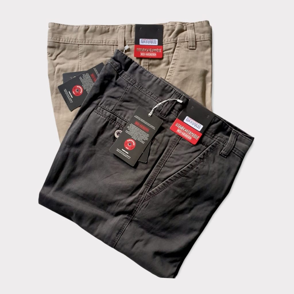 Celana Panjang Pria Reguler EMDEREE 100% Original Bahan Katun Tebal Halus Standar Kualitas CARDINAL 